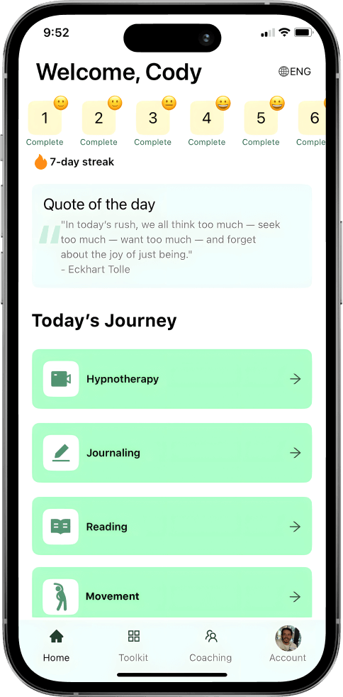 Image of a phone with the UM App